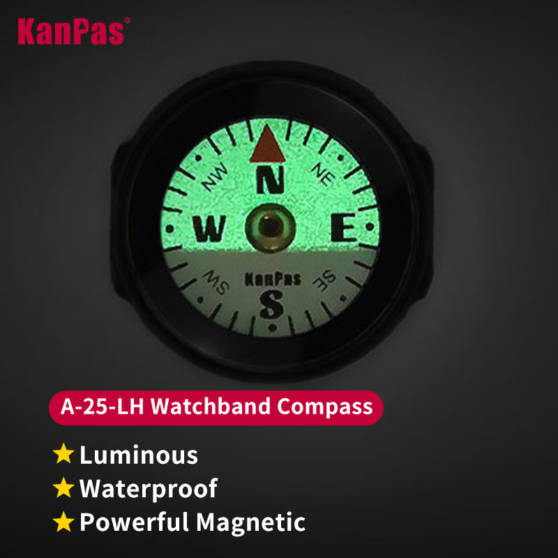 Compass Lensatic - حزام ساعة KANPAS مع بوصلة، شريط
