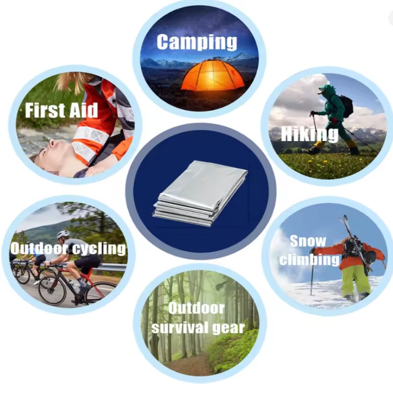 Emergency Mylar Tent - خيمة طوارئ محمولة لشخصين، مقاومة للماء