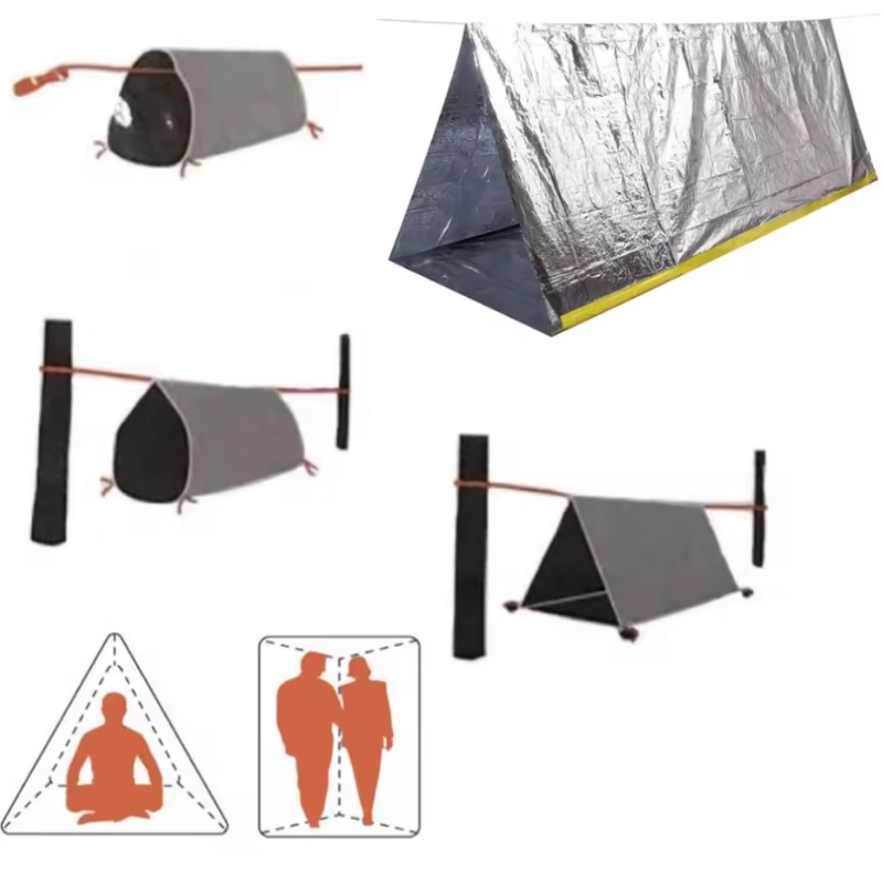خيمة طوارئ محمولة لشخصين، مقاو - مراجعة Emergency Mylar Tent وسعره