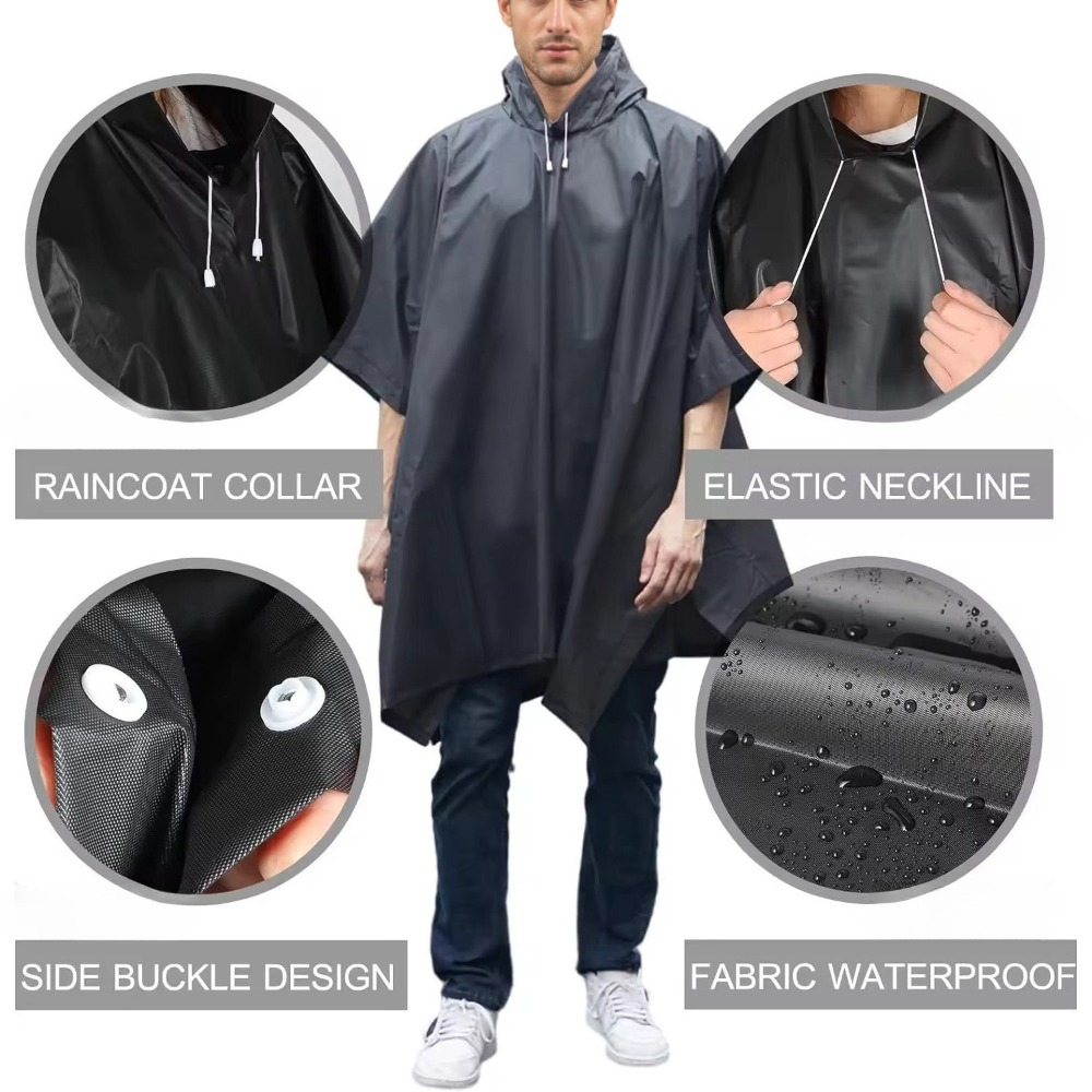 معطف واقٍ من المطر 3 في 1 مقاو - مراجعة Emergency Poncho Rain وسعره